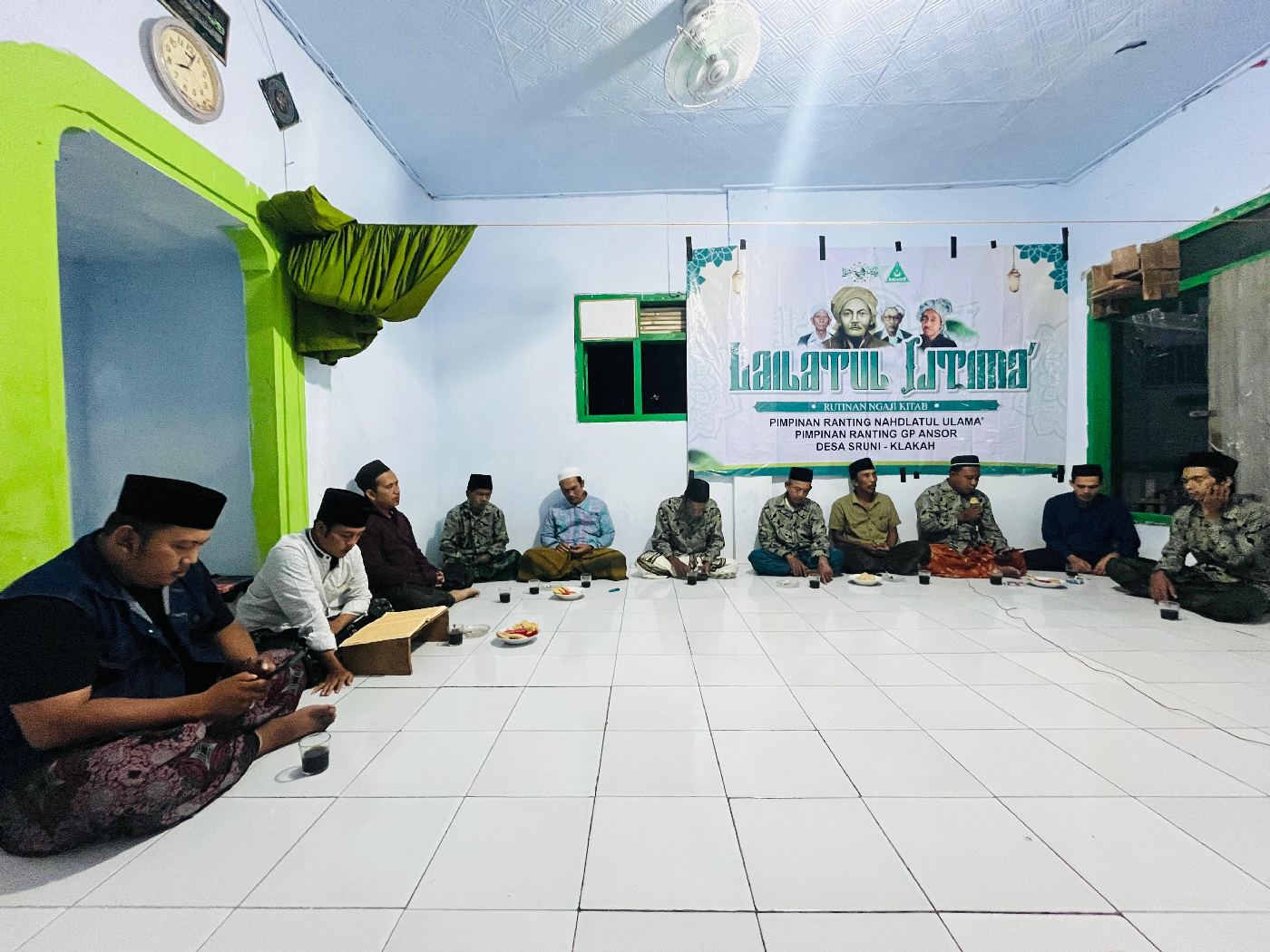 GP Ansor Sruni Panaskan Semangat Kader Lewat Kajian Fathul Qorib di Lailatul Ijtima'